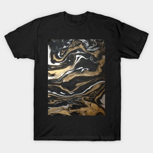 Gold Marble Swirl T-Shirt